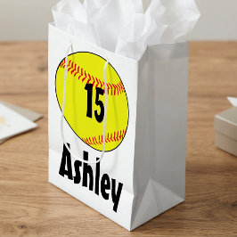 Bolsas de regalo personalizadas de sóftbol