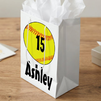 Bolsas de regalo personalizadas de sóftbol