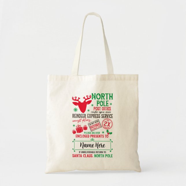 Bolsas de regalo personalizadas para Navidades San (Frente)