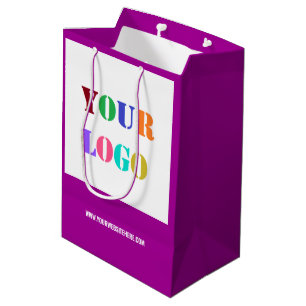 Bolsas de regalo promocionales de texto con logoti