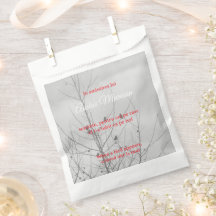 Bolsas de regalo rojas para parastas