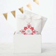 Bolsas de regalo rojas para parastas 