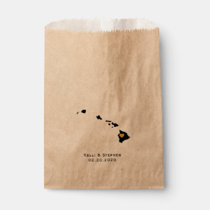 Bolsas de regalo y bodas de hawaiano para tratar a