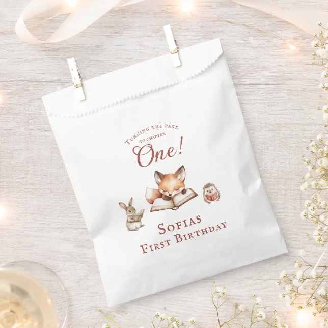 Bolsas de regalos de cumpleaños con cuento del zor (Cortado)