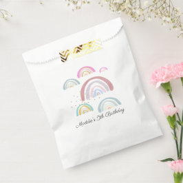 Bolsas de regalos de fiesta de cumpleaños arcoíris