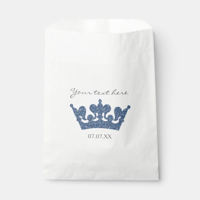 Bolsas de regalos de fiesta de cumpleaños Corona d (Anverso)