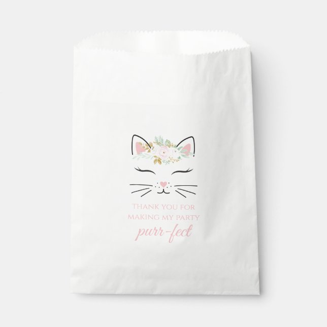 Bolsas de regalos de fiesta de cumpleaños de gatit (Anverso)