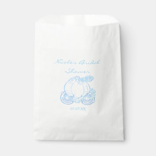 Bolsas de regalos de fiesta del carruaje azul de C