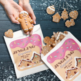 Bolsas de regalos de Holiday Pink y Casa de Pan de