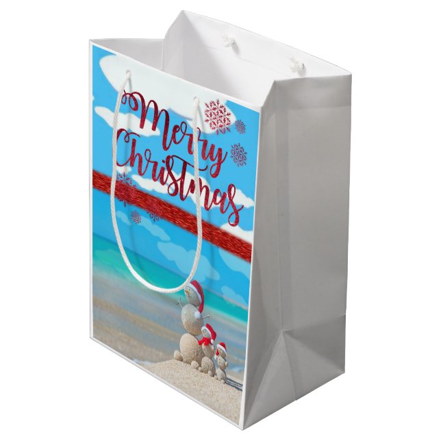 Bolsas de regalos de Navidad alegre (Angulo reverso)