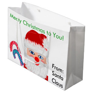 Bolsas de regalos de Navidad de Santa Claus