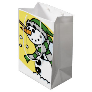 Bolsas de regalos de Navidad del muñeco de nieve d