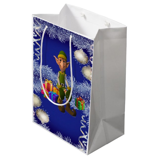 Bolsas de regalos de Navidad Elfo (Angulo reverso)