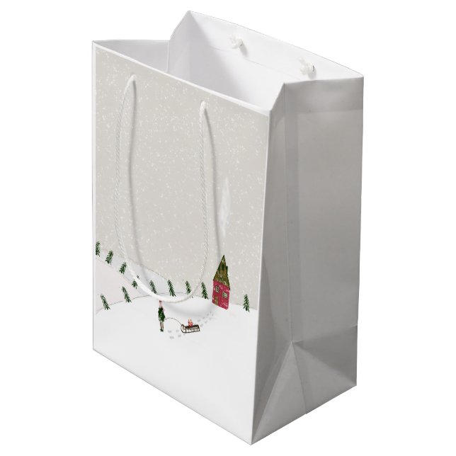 Bolsas de regalos de Navidad para trineo de bendic (Angulo reverso)