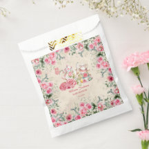 Bolsas de regalos de té de fiesta de desayuno nupc