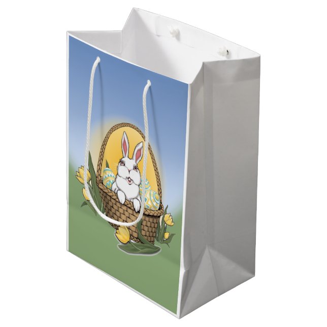 Bolsas de regalos del conejo de Pascua Bolsas de r (Angulo Anverso)