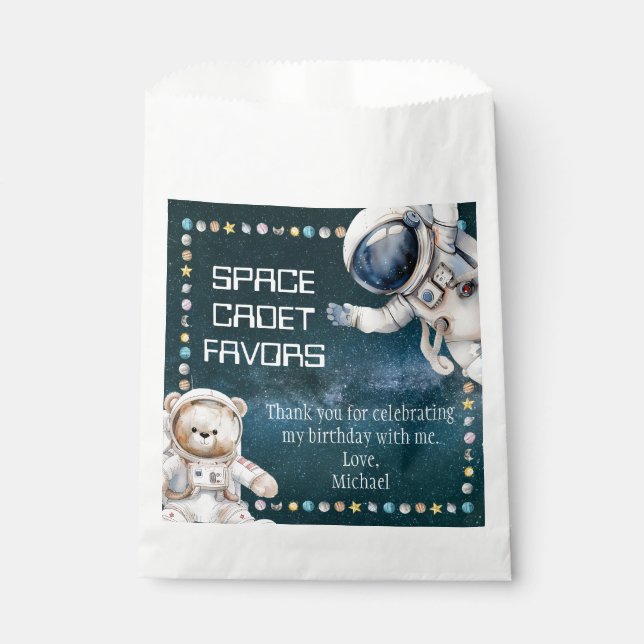 Bolsas de regalos para fiesta de cumpleaños en el  (Anverso)