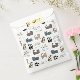Bolsas de regalos para fiesta de gatos, gatito