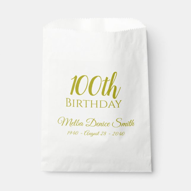 Bolsas de regalos personalizadas para fiesta de cu (Anverso)