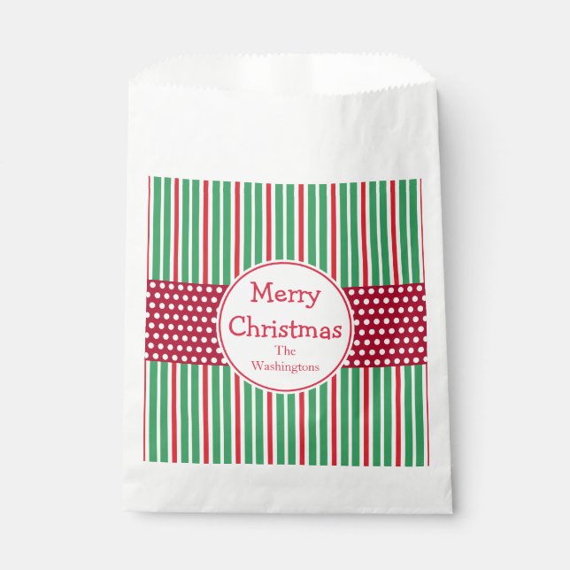 Bolsas de regalos personalizadas para Navidad (Anverso)