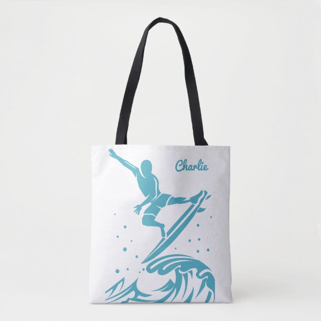 Bolsas de surfista de nombre personalizado (Anverso)