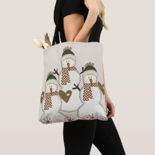 Bolsas de té de las mujeres de navidad con muñecas