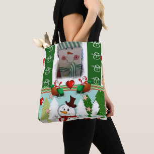 Bolsas de té para mujeres navidades, hombre de nie