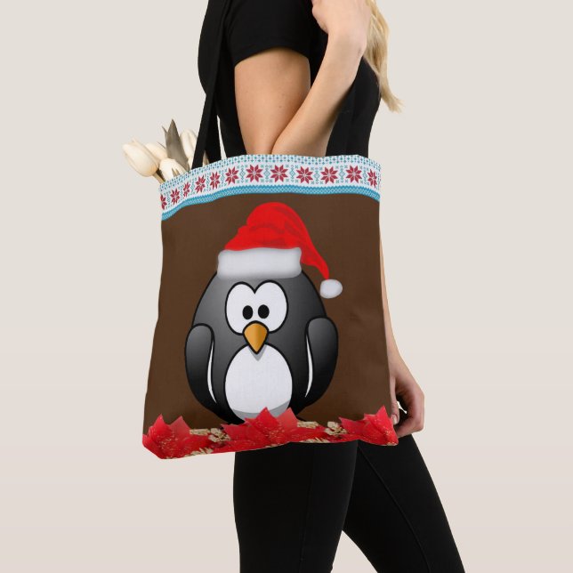 Bolsas de té para mujeres navidades, pingüino (Detalle)
