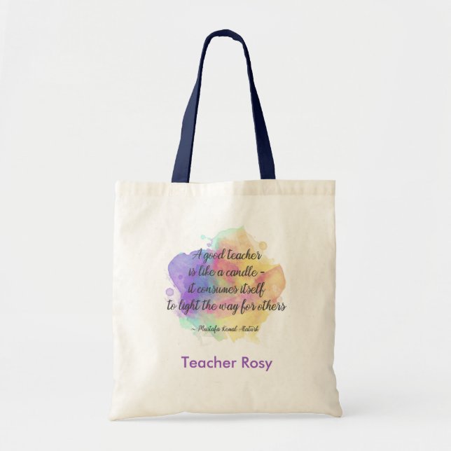 Bolsas de té personalizadas para profesores (Candl (Frente)