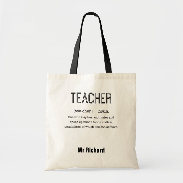 Bolsas de té personalizadas para profesores (defin (Frente)