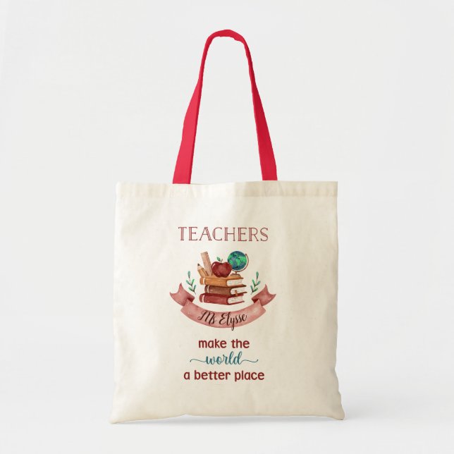 Bolsas de té personalizadas para profesores (Libro (Frente)