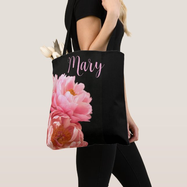 Bolsas de té personalizadas - Peonía rosa (Detalle)