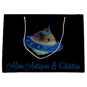 Bolsas de tienda de regalos, nave espacial, extrat