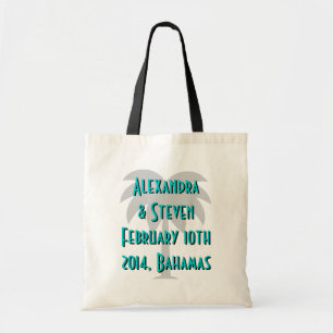 Bolsas de tocador de bodas de destino   diseño de 