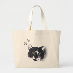 Bolsas de tocador de gato y mariposas de esmoquín