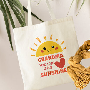 Bolsas de tocador de la abuela amor amarillo lindo