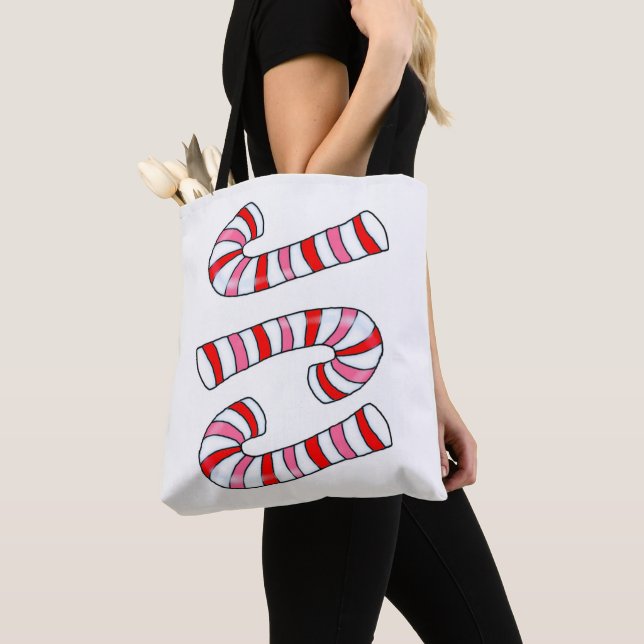 Bolsas de tocador para mujeres de Candy Cane Merry (Detalle)
