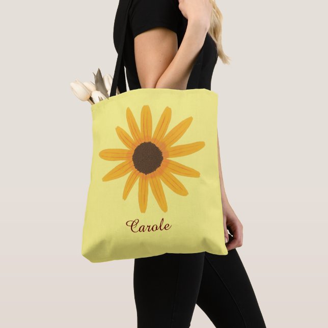 Bolsas de tocador personalizadas de girasol amaril (Detalle)