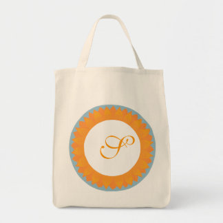 Bolsas de toga de girasol, monograma de la dama de