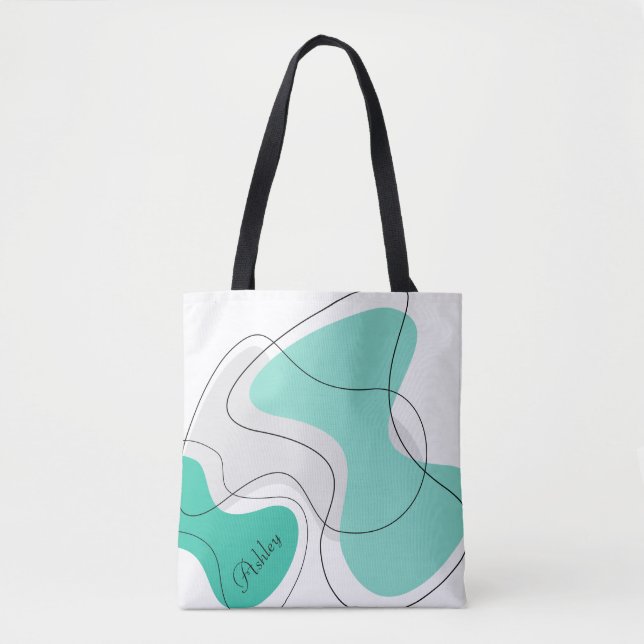 Bolsas de Tote Abstractas Personalizadas (Anverso)