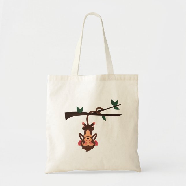Bolsas De Tote Con Árbol Colgante De Patrón De Mon (Frente)