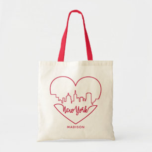 Bolsas de tote con el nombre personalizado del Cor