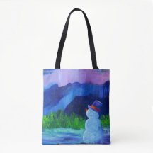 Bolsas de Tote de Alaskan Snowman