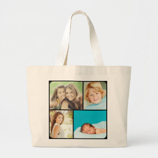 Bolsas De Tote De Collage de fotos De Familia pers