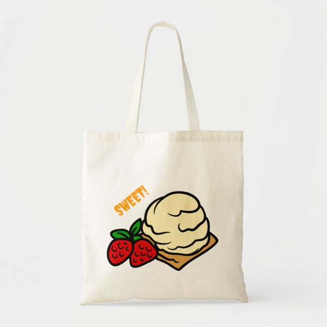 Bolsas De Tote De Diseño Cuto De Pastel (Frente)