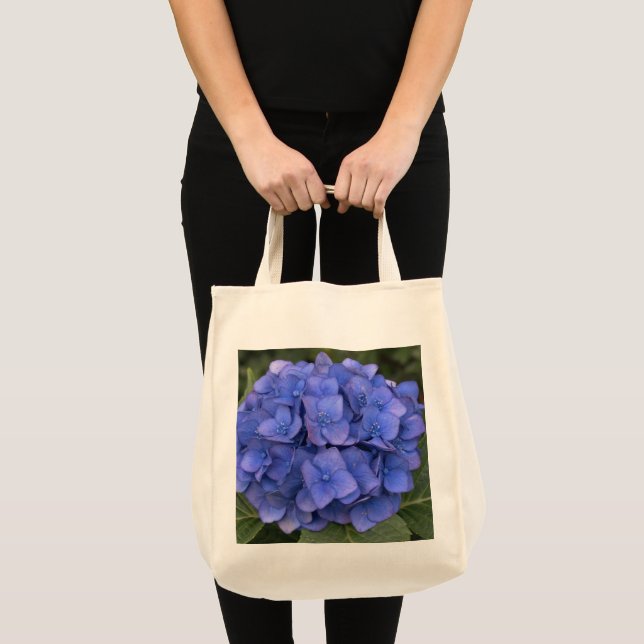 Bolsas De Tote De La Hidrandea Azul De bonito (Anverso (producto))