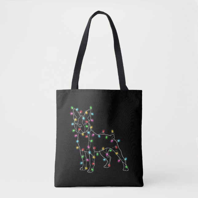 Bolsas de tote de lienzo para navidades (Anverso)