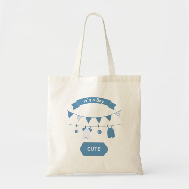 Bolsas de tote de patrones azules (Frente)
