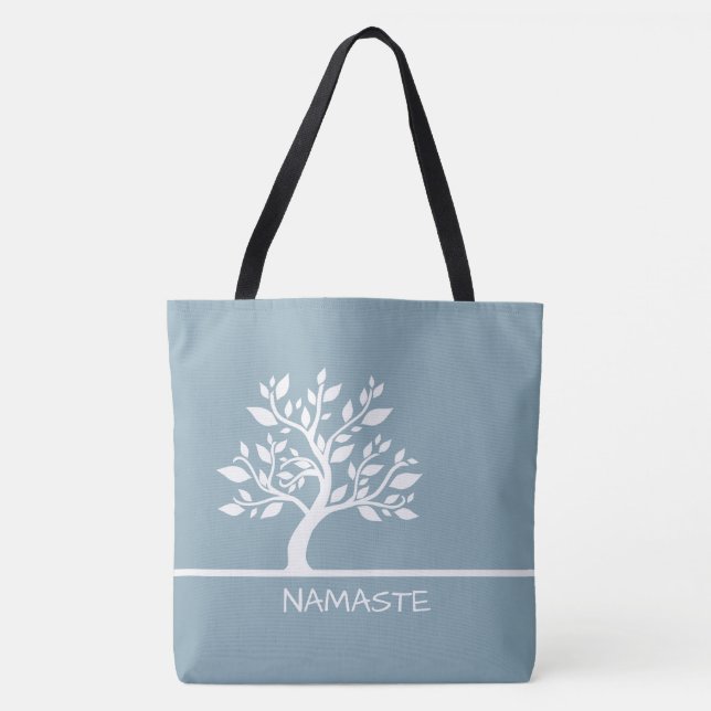 Bolsas De Tote De YOGA De Árbol Clásico Moderno De (Anverso)