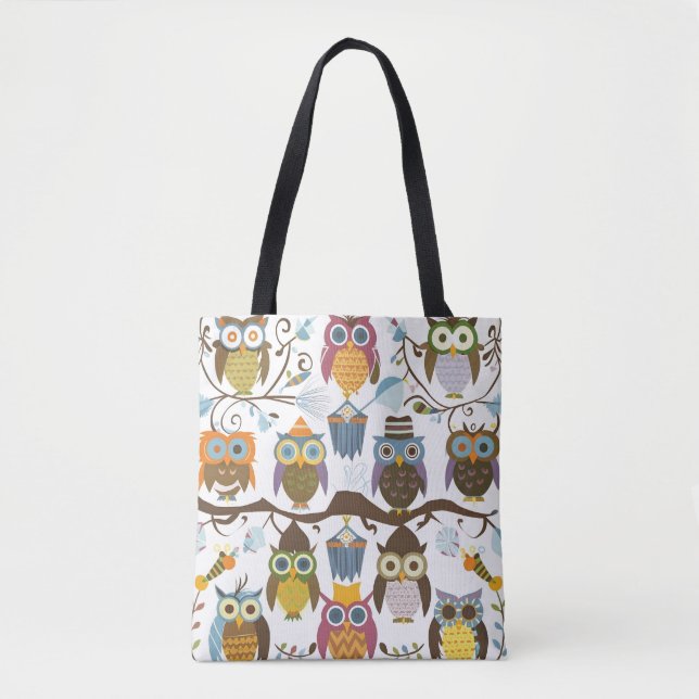 Bolsas de Tote elegantes y de moda Adorable Owls (Anverso)